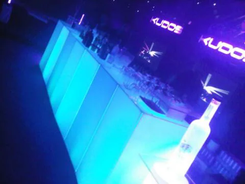 Illuminated drinks bar supplied through LED Factory