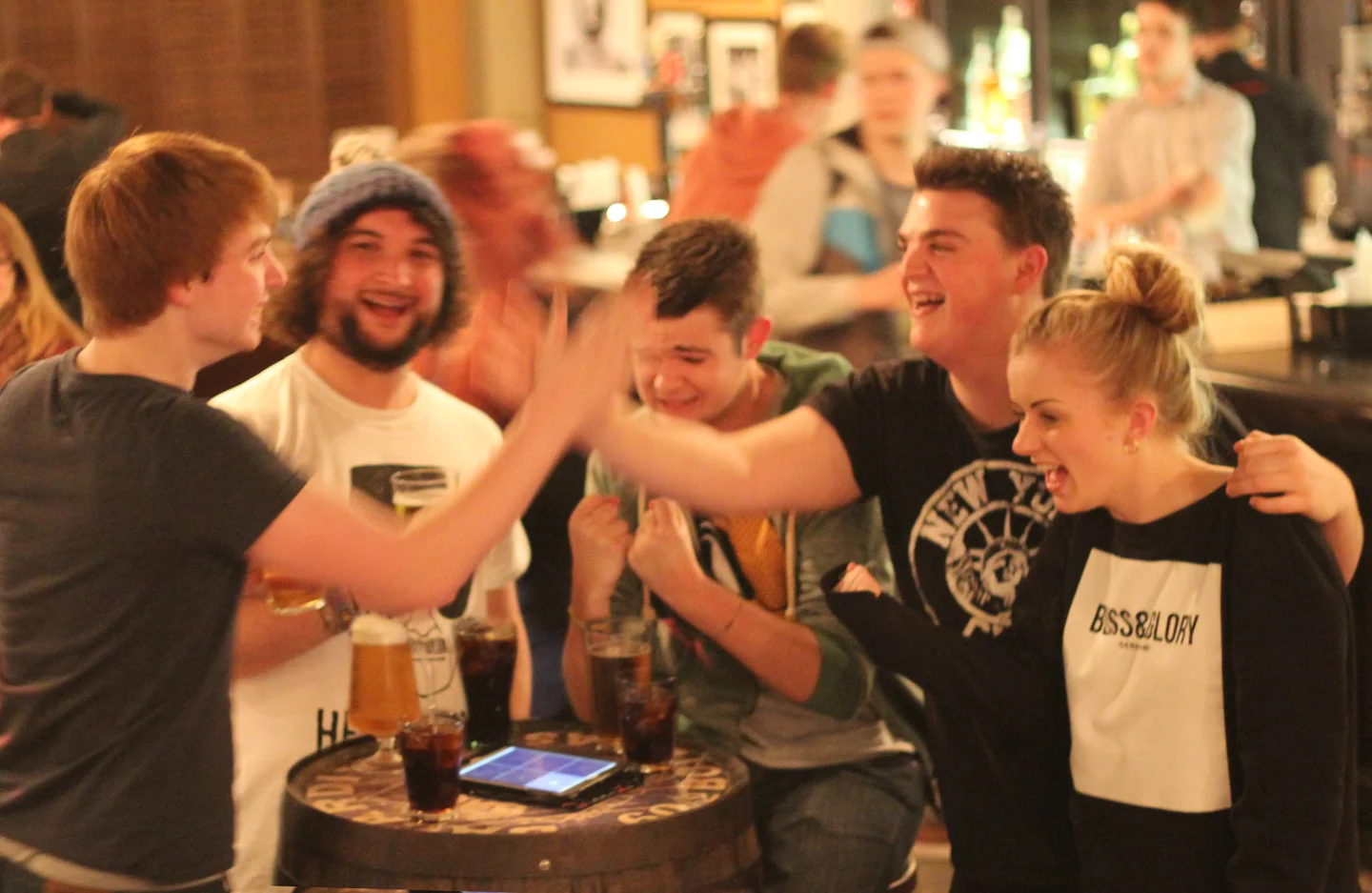 Players enjoying a fast-paced interactive quiz together